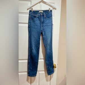 Madewell Women's Skinny Jeans in Deep Blue Size 25 Stovepipe